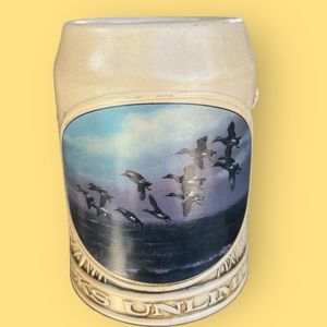 Vintage Ducks Unlimited 20oz Tankard Stein Mallard Ducks Made In Brazil